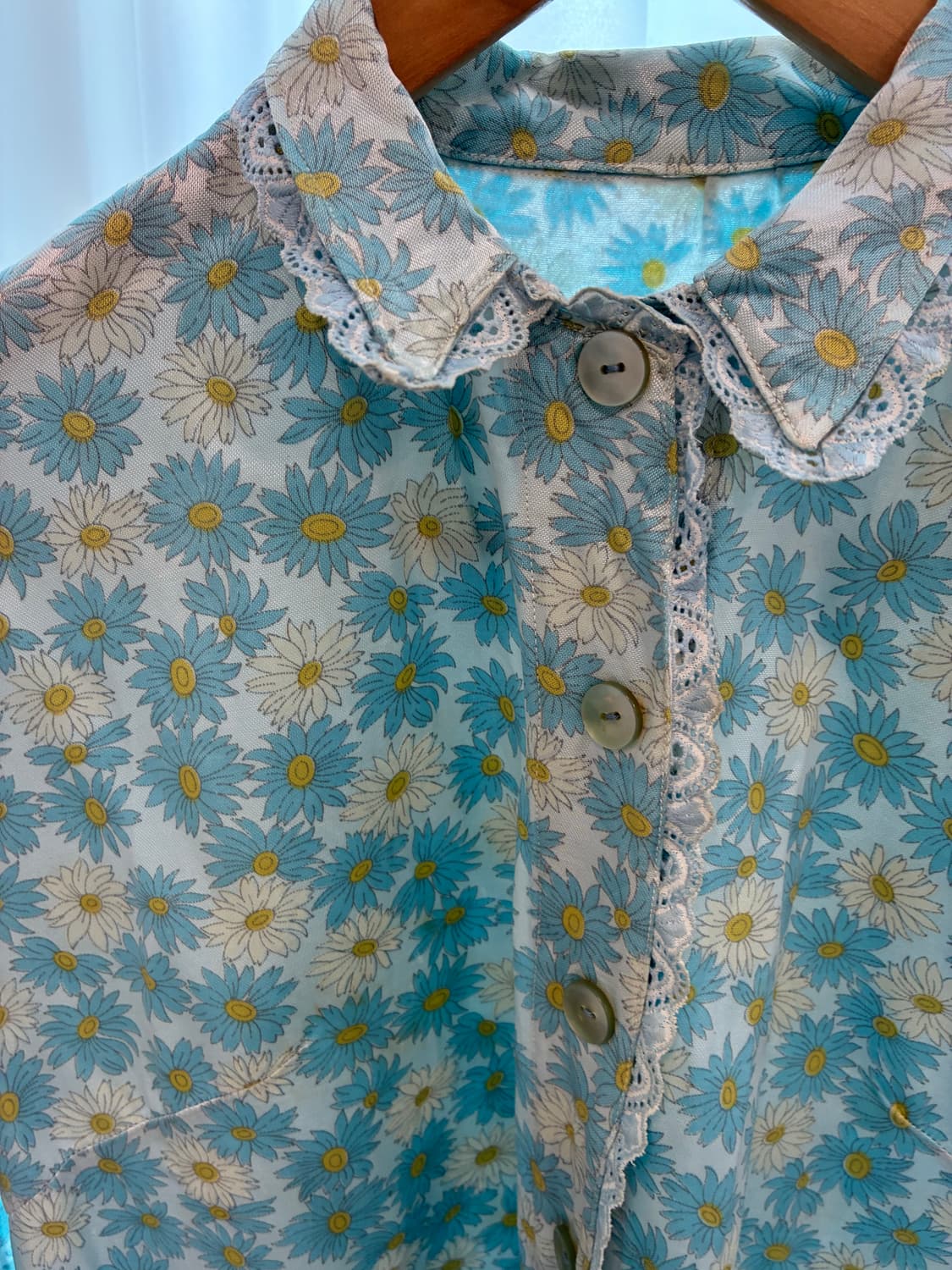 데이지 로브 페어리코어 홈웨어 레이스 유럽빈티지 상품이미지8