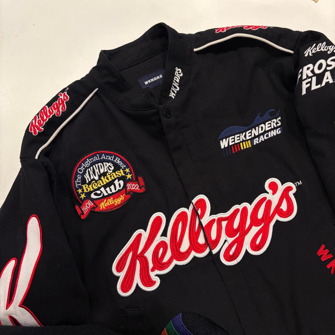 [M] 위캔더스 x 켈로그 호랑이 레이싱 자켓 블랙 B523 상품이미지3