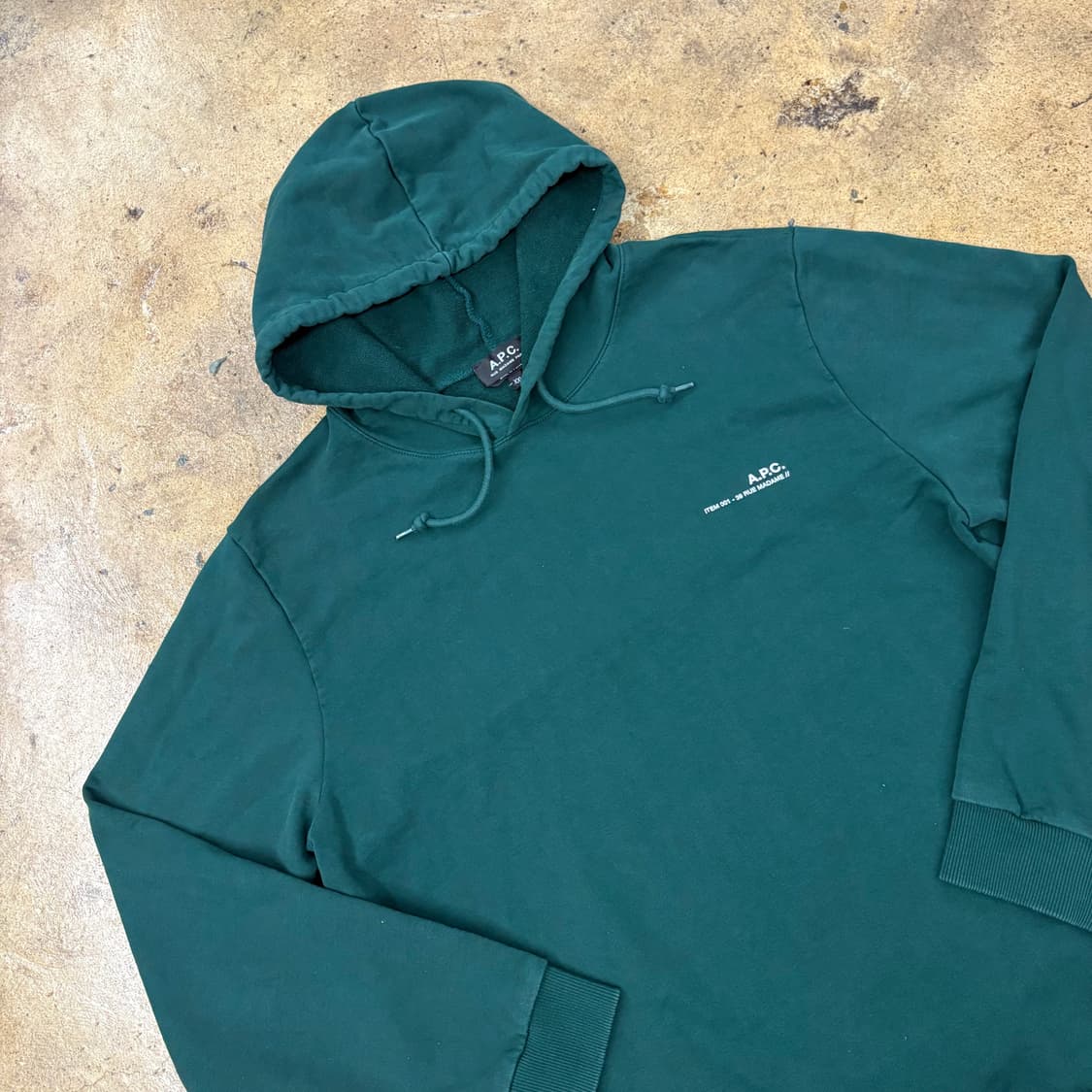 [정품/XXL] A.P.C. 아페쎄 로고 후드티 b17 상품이미지1