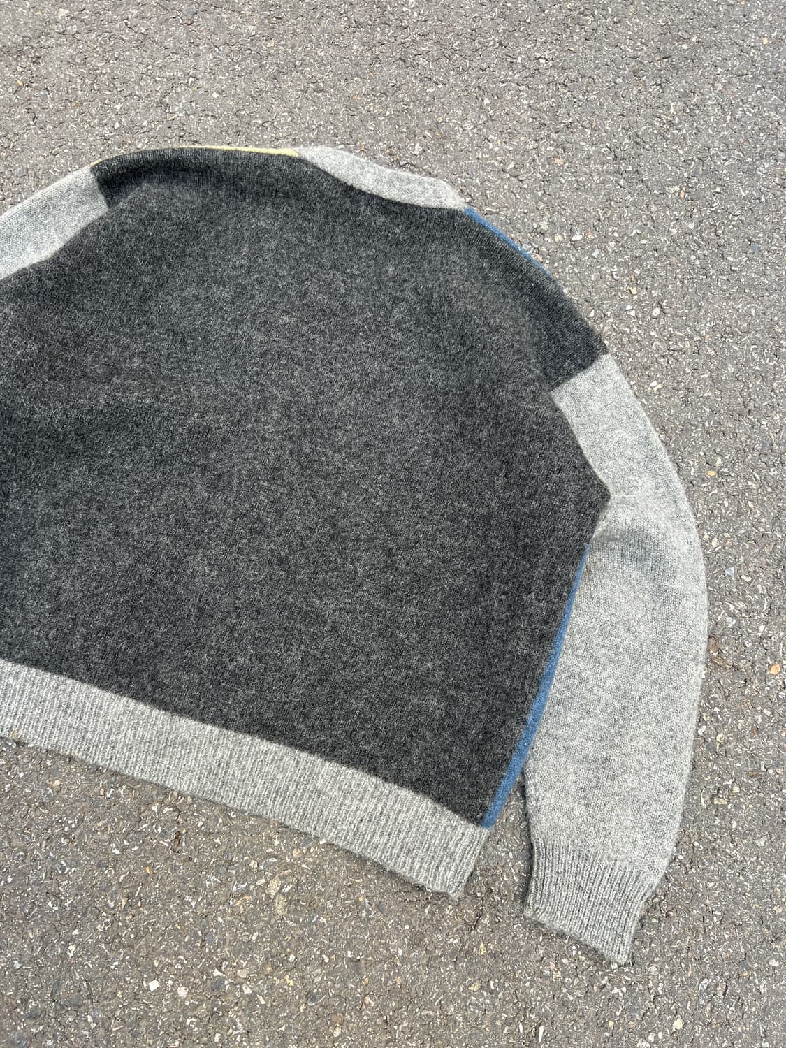 VINTAGE J.CREW OARSMAN 제이크루 컬러블럭 울가디건 상품이미지8