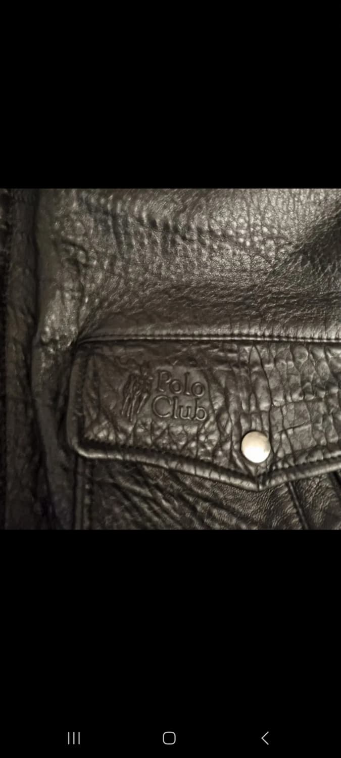 Polo club leather jacket L 상품이미지6