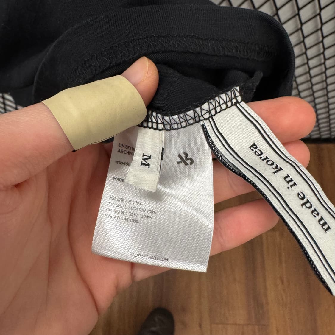 20S/S 앤더슨 벨 롱 슬리브 후면 빅 프린팅 디테일 블랙 상품이미지8