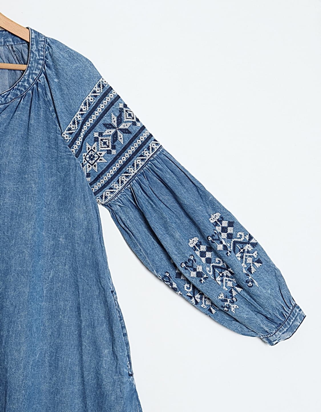 FREAK'S STORE Embro Denim One-Piece 상품이미지3