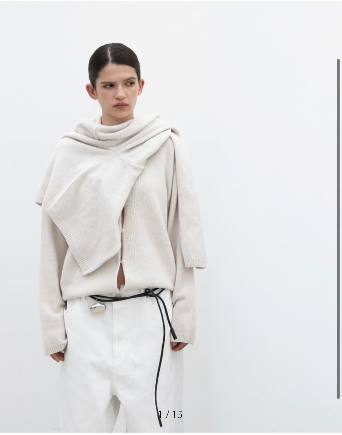 오브헤덴 opheden 울 크루넥 가디건 상품이미지3