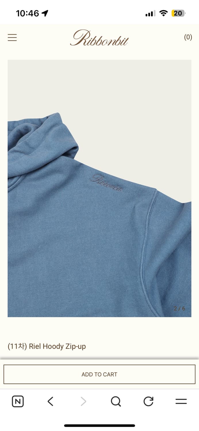 Ribbonbit Riel 후드 집업 블루 상품이미지2