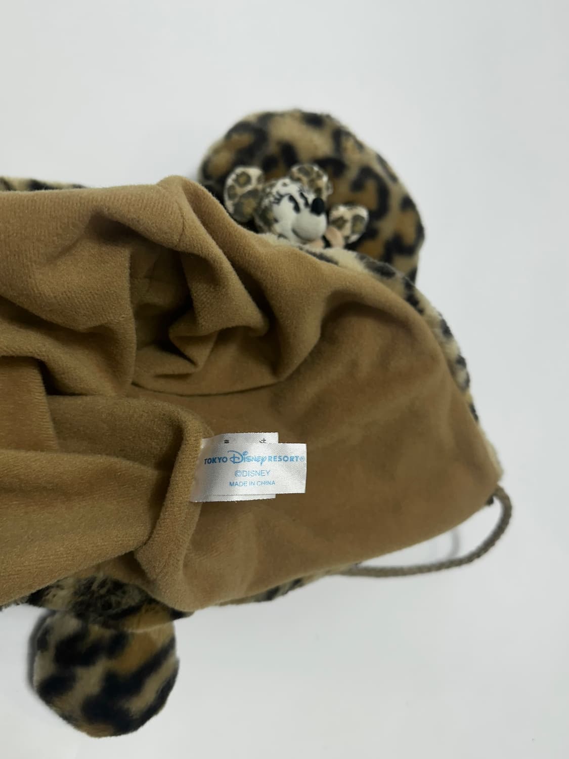 도쿄디즈니 미니마우스 호피 레오파드 갸루 털모자  상품이미지8