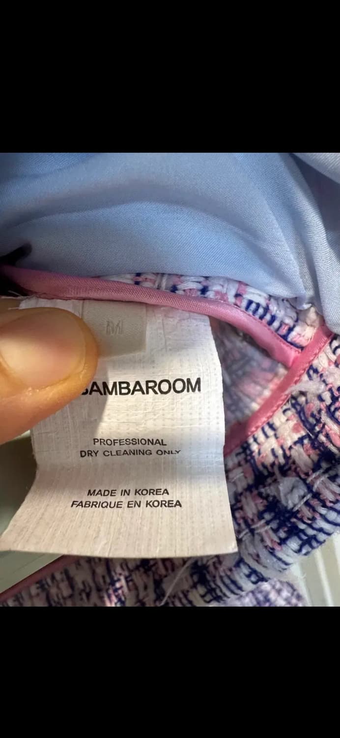 새상품 Labambaroom 라밤바룸 커브 트위드 자켓 상품이미지6