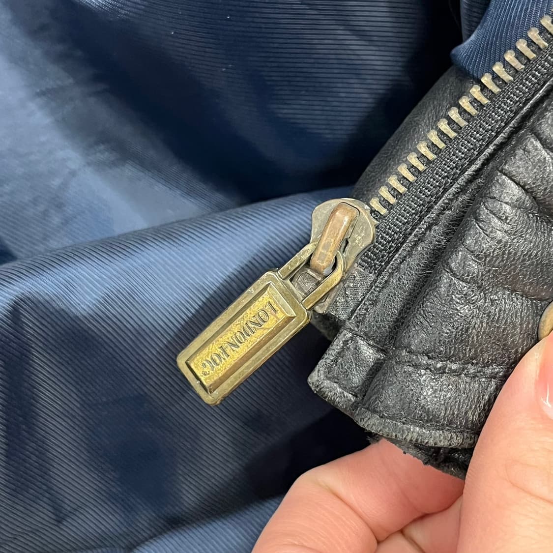 [정품/100] 런던포그 블랙 양가죽 자켓 b15 상품이미지6