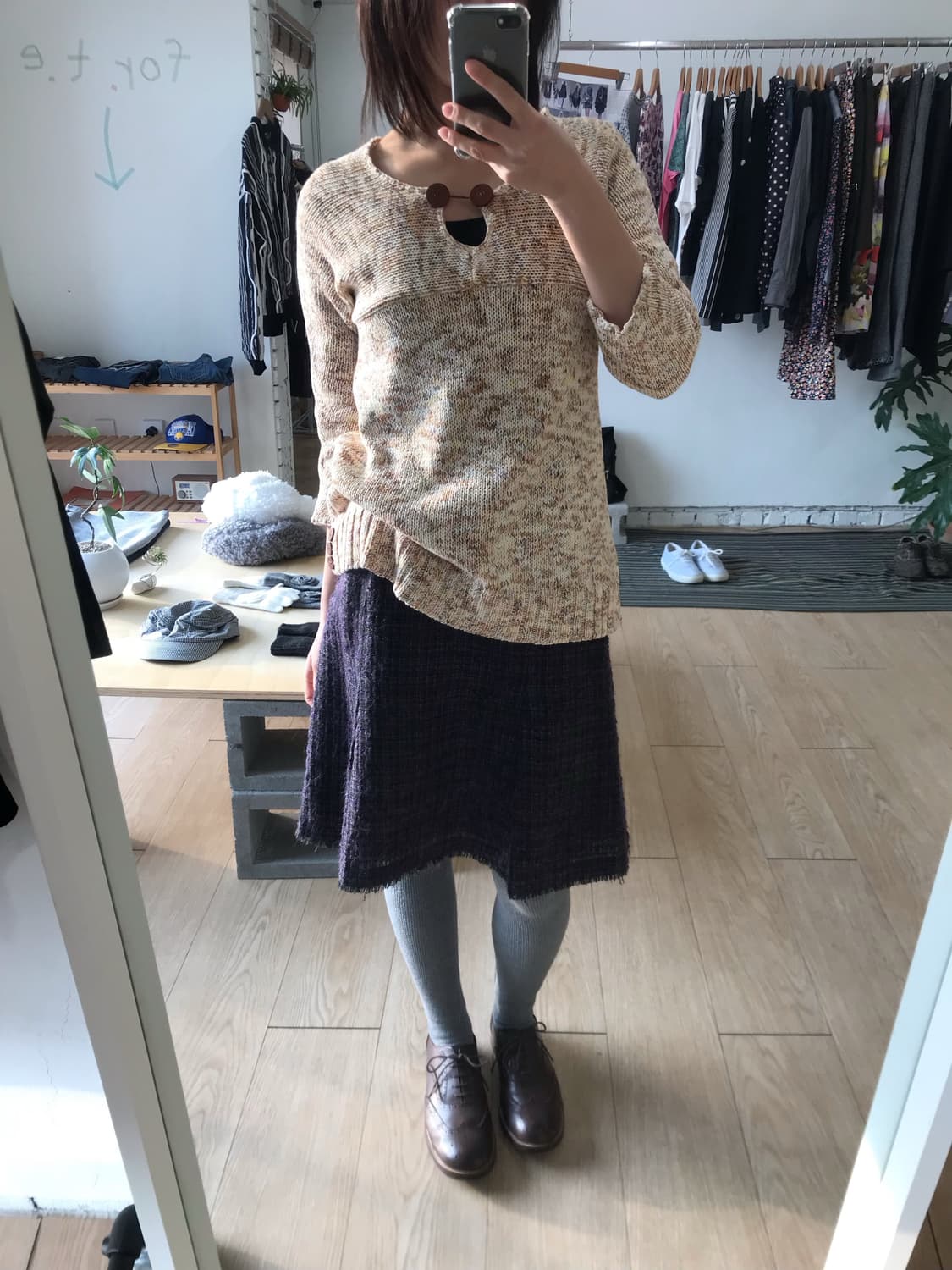 Vintage button knit 상품이미지3