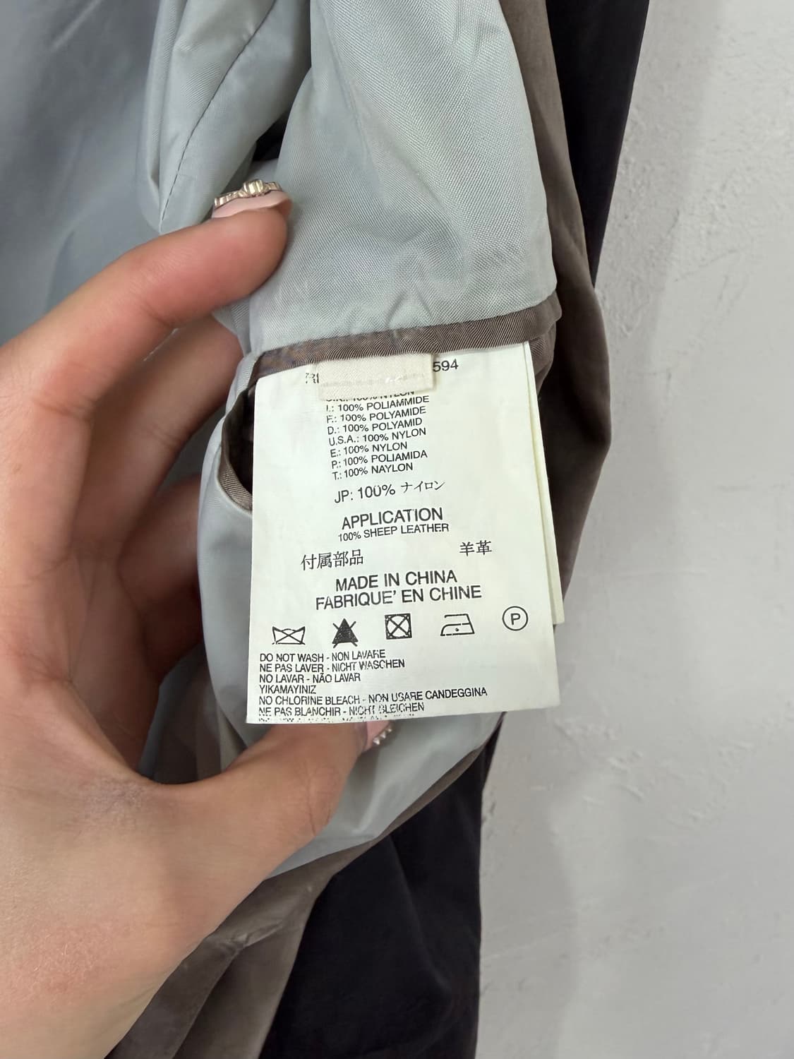 디젤 블랙골드 나일론 턱시도 자켓 상품이미지5