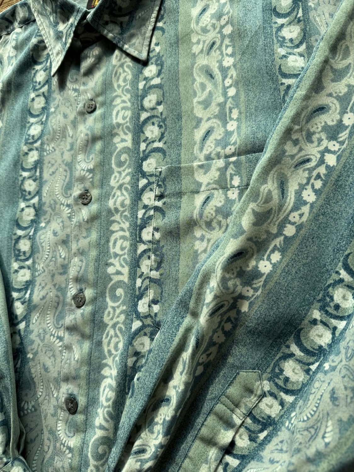 블루 패턴 셔츠 상품이미지3