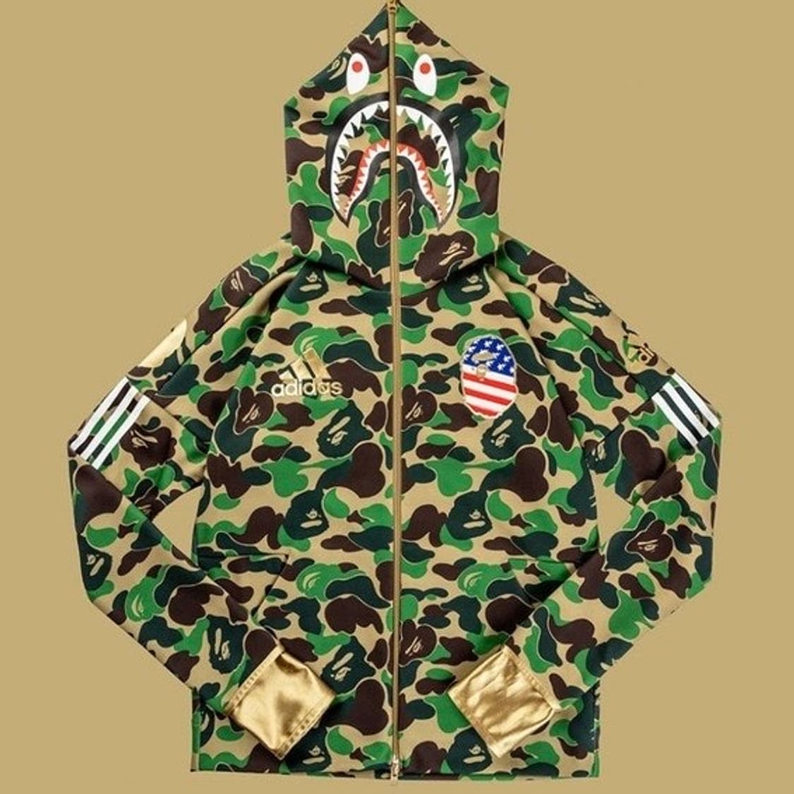 아디다스  베이프 BAPE 샤크 카모 후드집업 슈퍼볼 상품이미지1