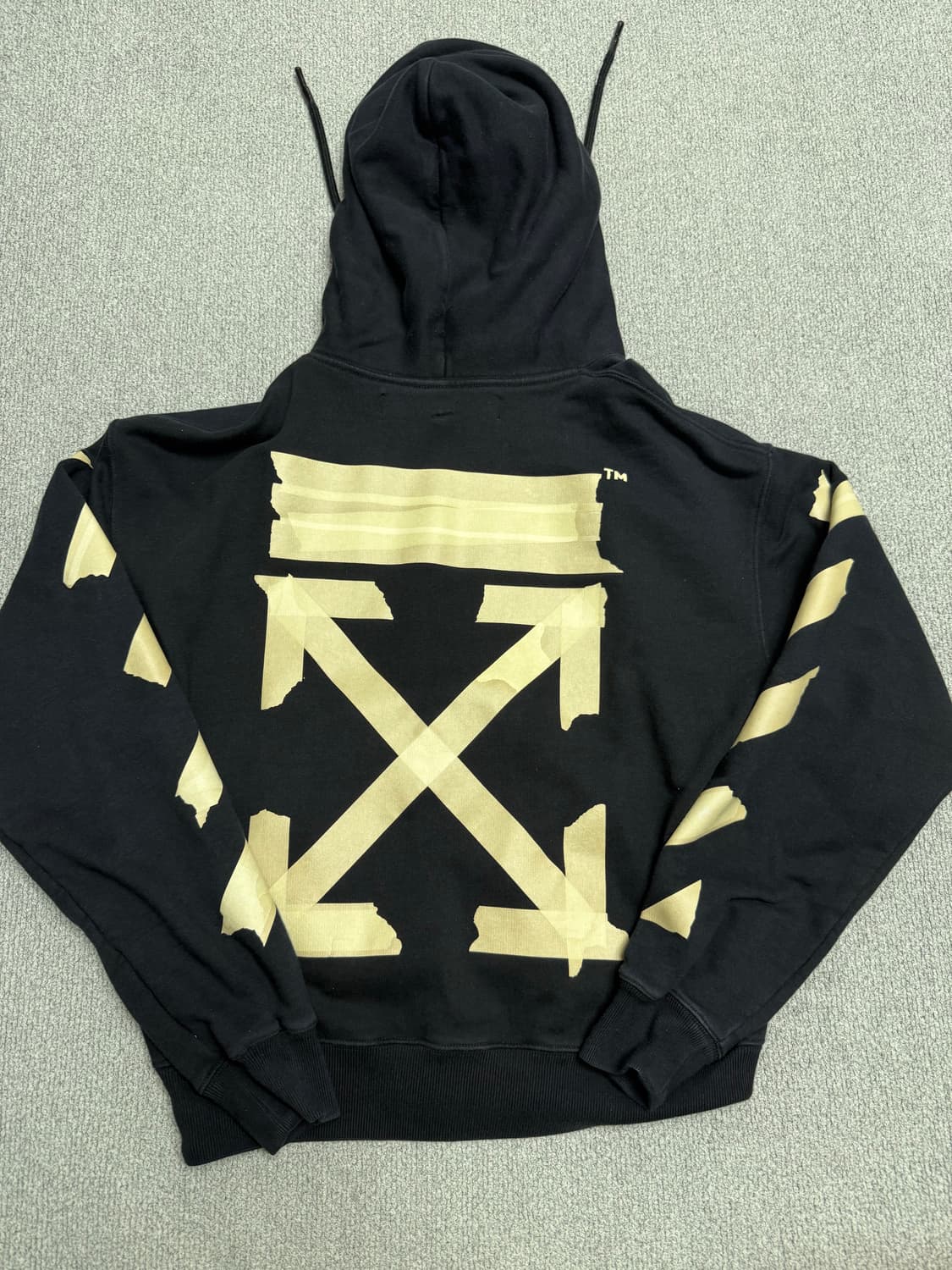 오프화이트 테이핑 애로우 후드티(정품) 상품이미지2