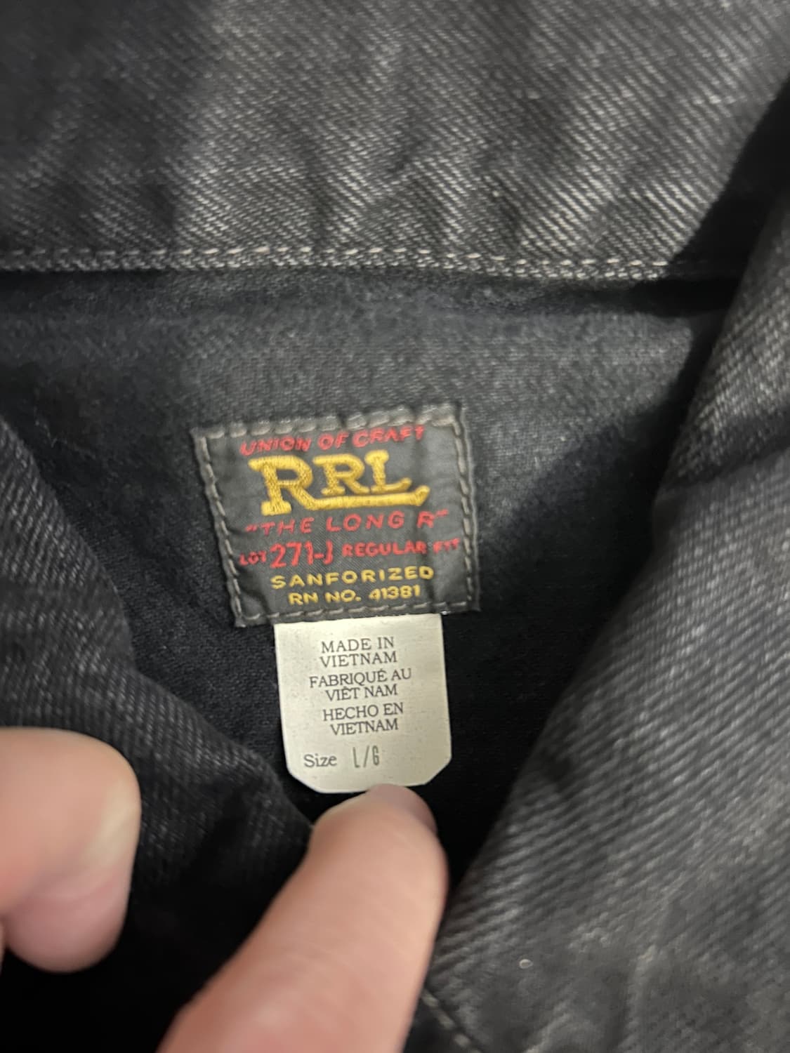 RRL Lot217 블랙 상품이미지3