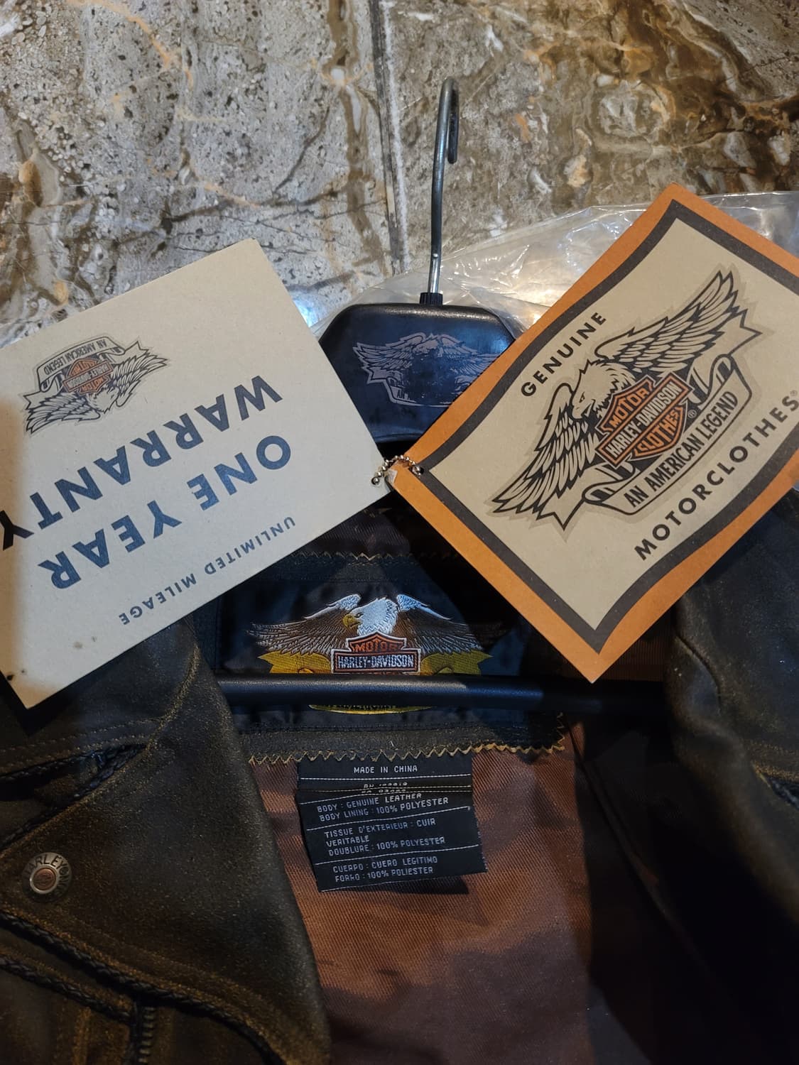 할리데이비슨 소가죽 라이더자켓(새상품)  상품이미지5