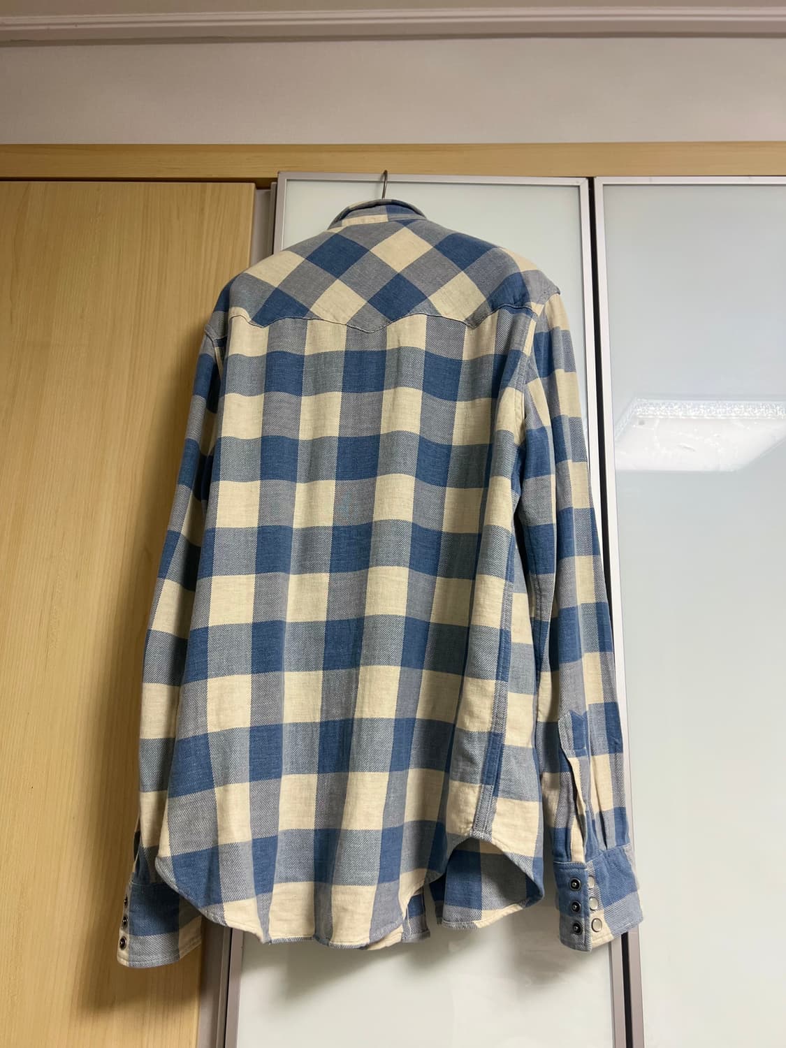 RRL 슬림핏 플래드 트윌 웨스턴 셔츠 M사이즈 판매 상품이미지10