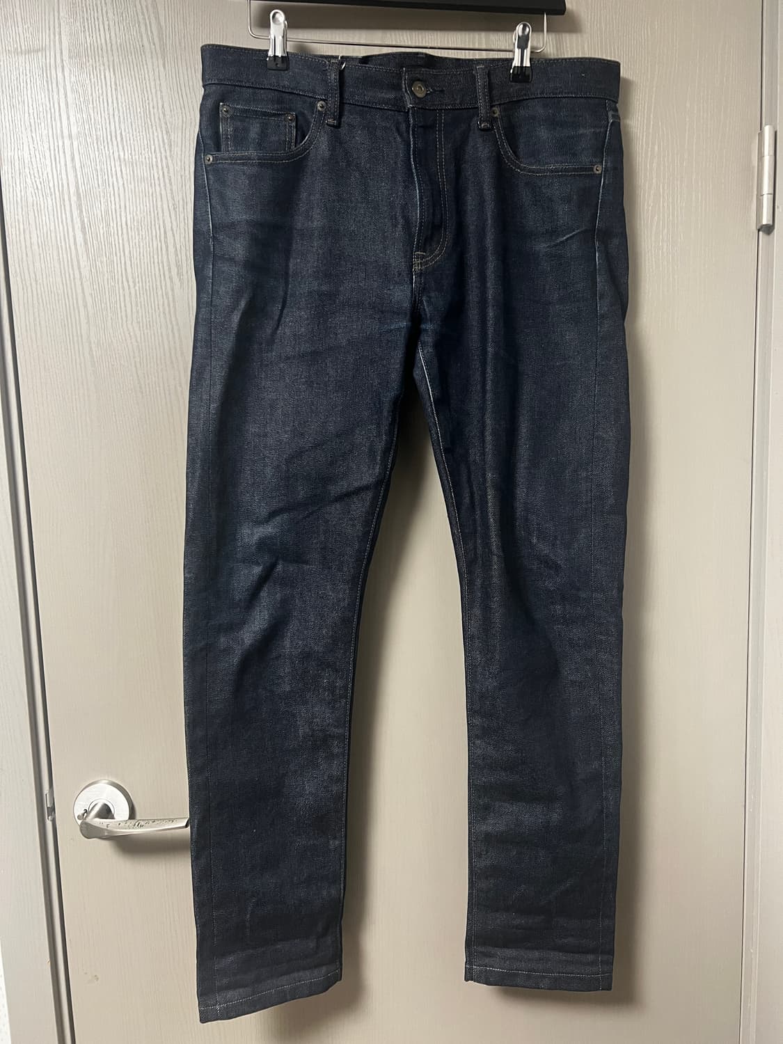 유니클로 셀비지 슬림핏 데님 팬츠 33 상품이미지1