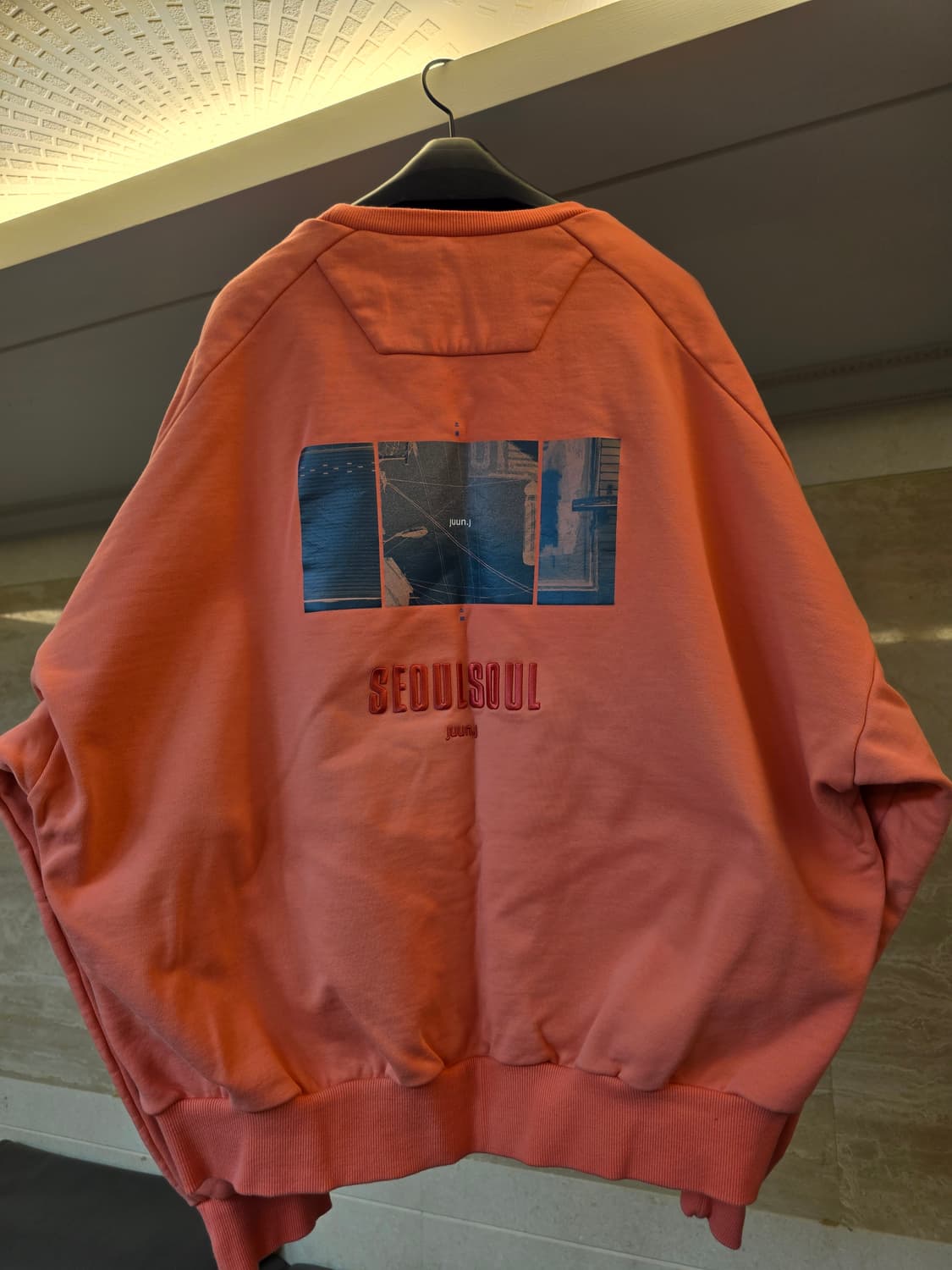 [M]준지 서울소울 맨투맨 핑크 상품이미지2