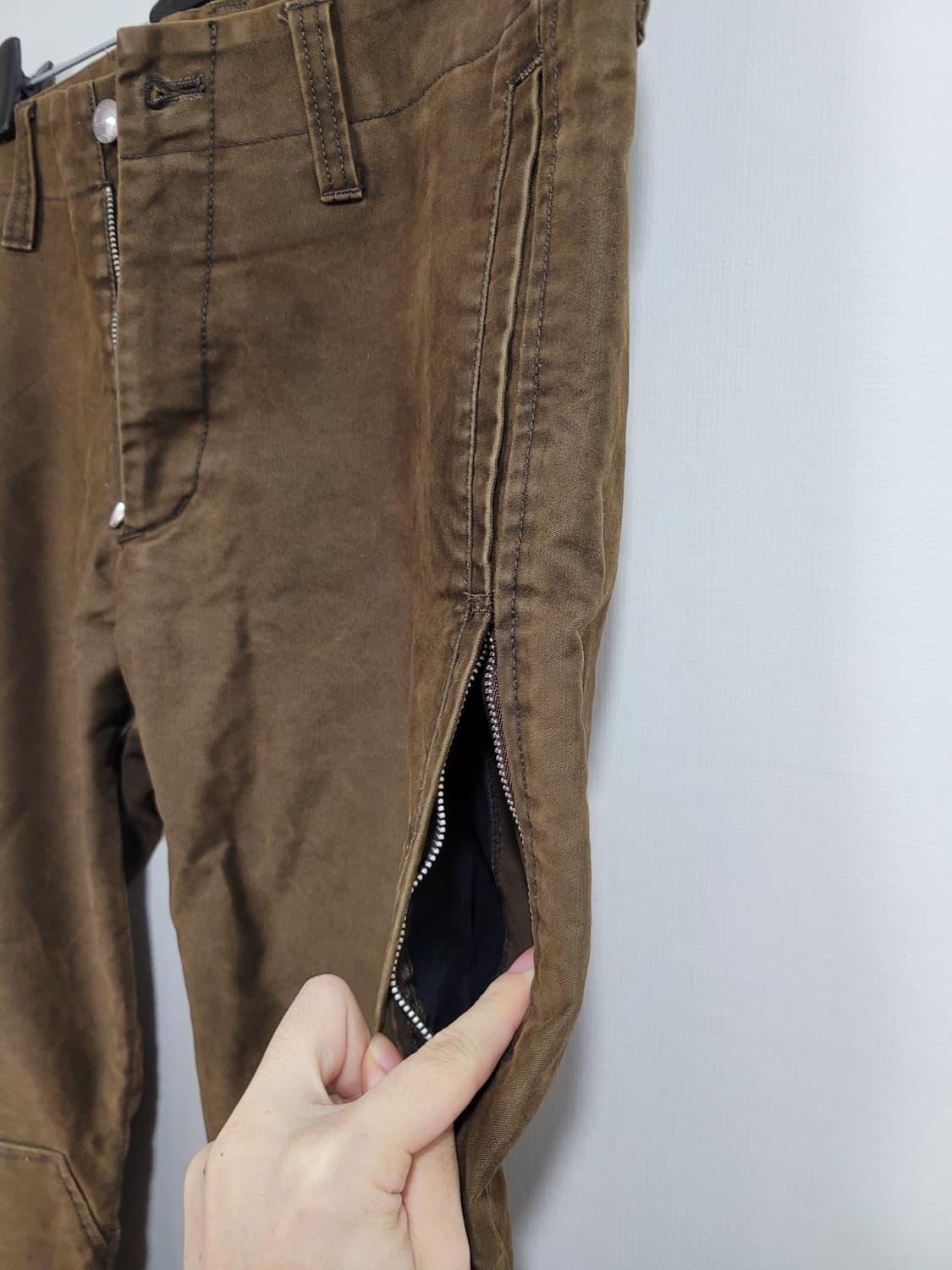 Katharine hamnett 캐서린 햄넷 더블니 몰스킨 팬츠 상품이미지3