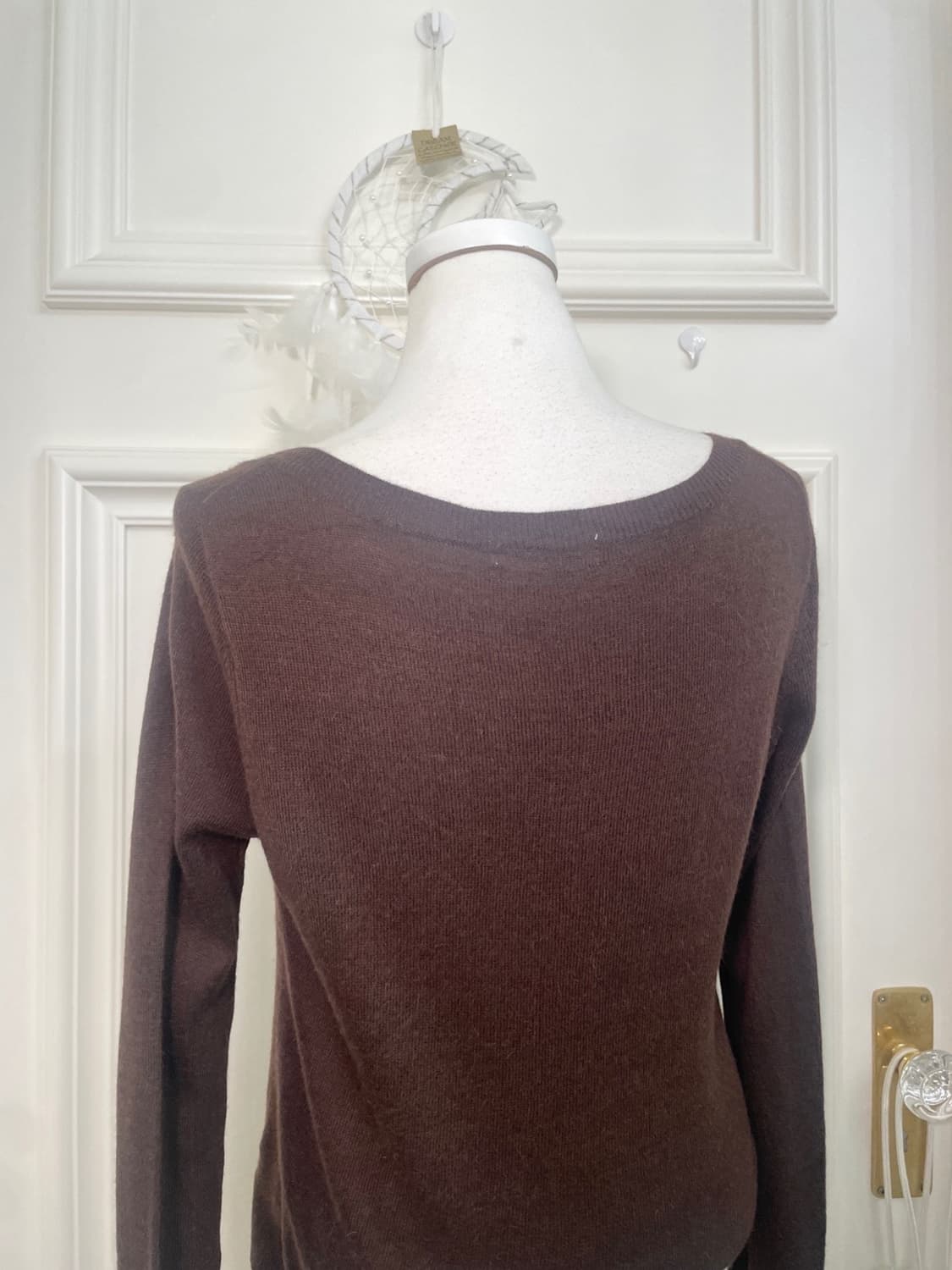 chocobrown crystal button basic cardigan 상품이미지4