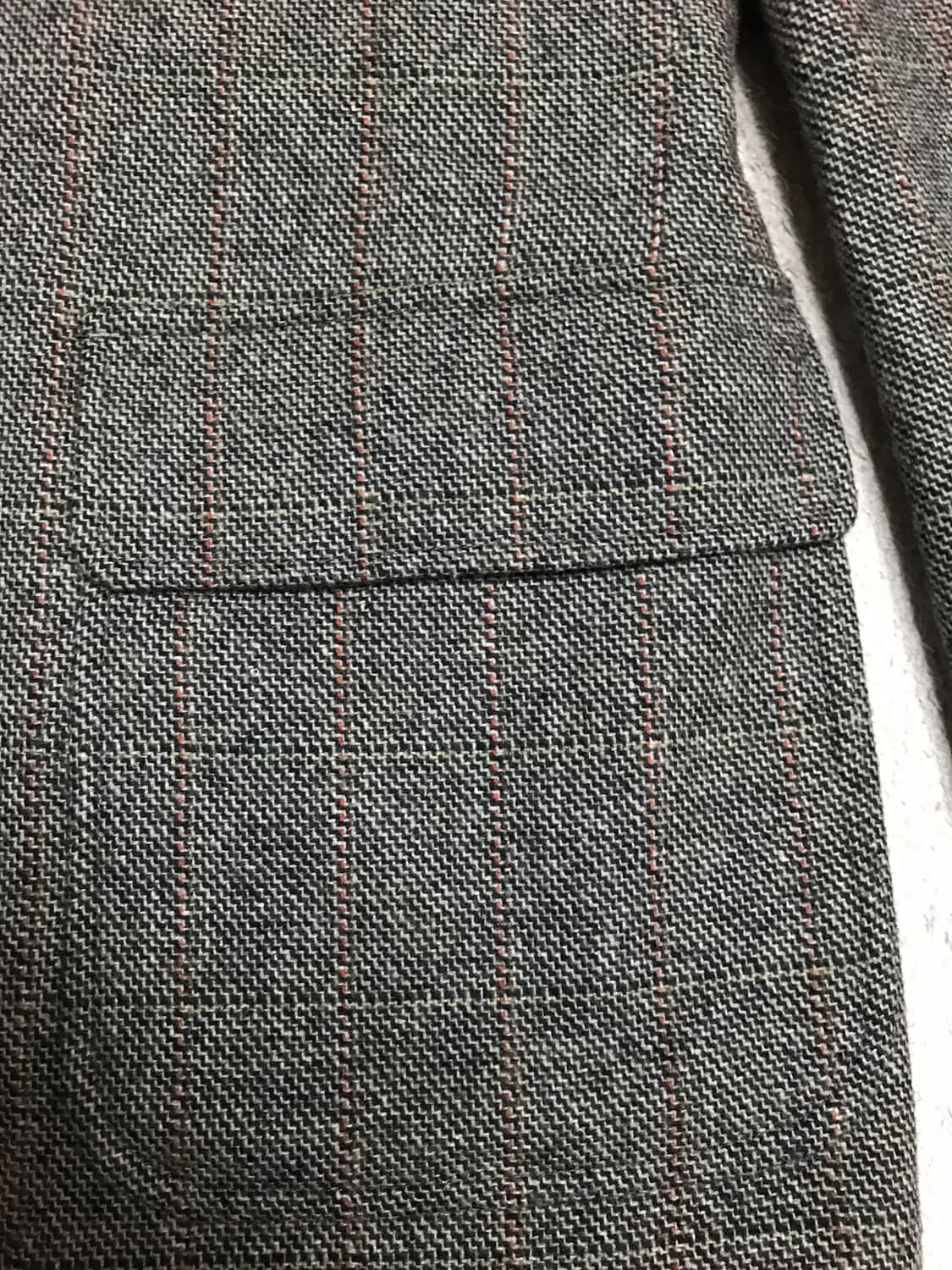 골든베어 헤링본 모직 자켓 M 상품이미지3