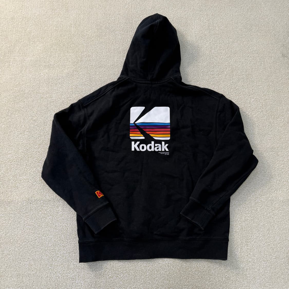 L 코닥 레인보우 빅로고 후드티 0210T 상품이미지2