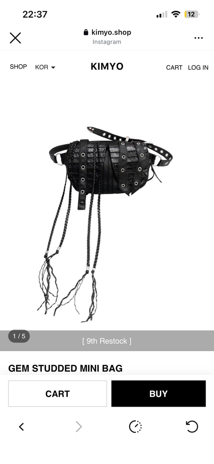 kimyo 젬 스터드 미니 백 상품이미지1