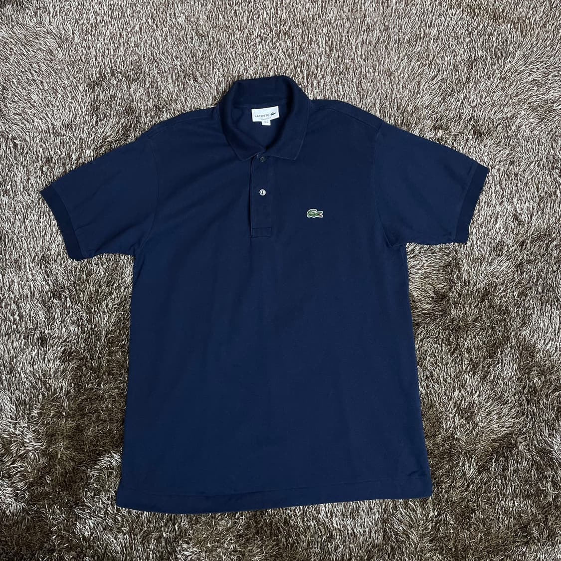 라코스테 LACOSTE 네이비 클래식핏 반팔 카라티 M 상품이미지1