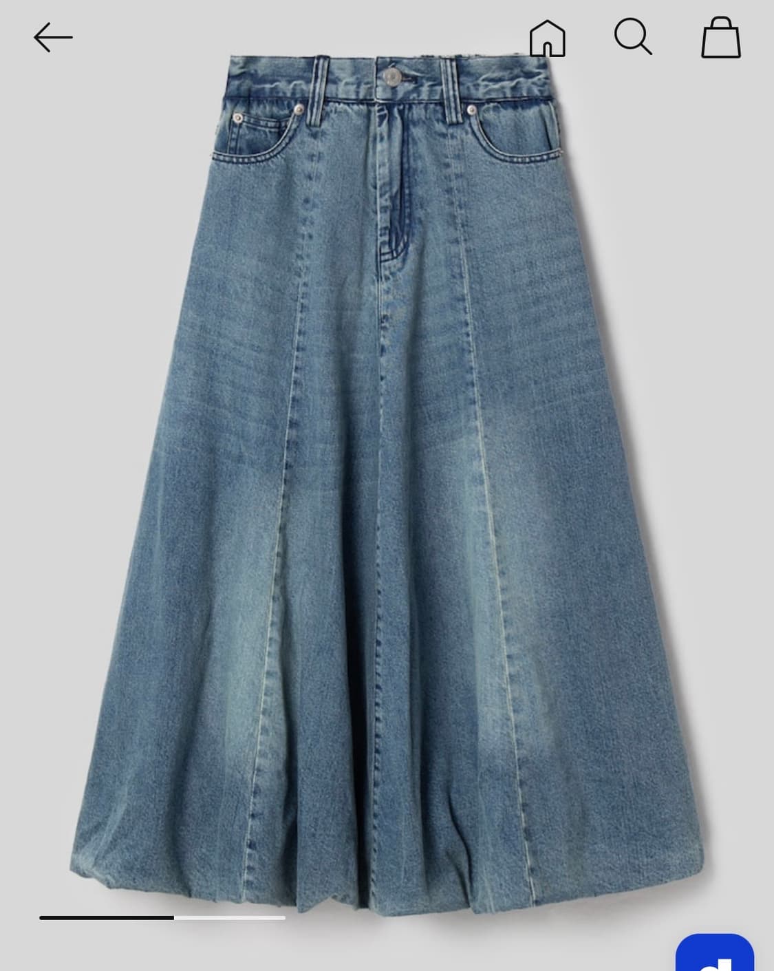 Sea New York 씨뉴욕 데님 스커트 새상품 상품이미지4