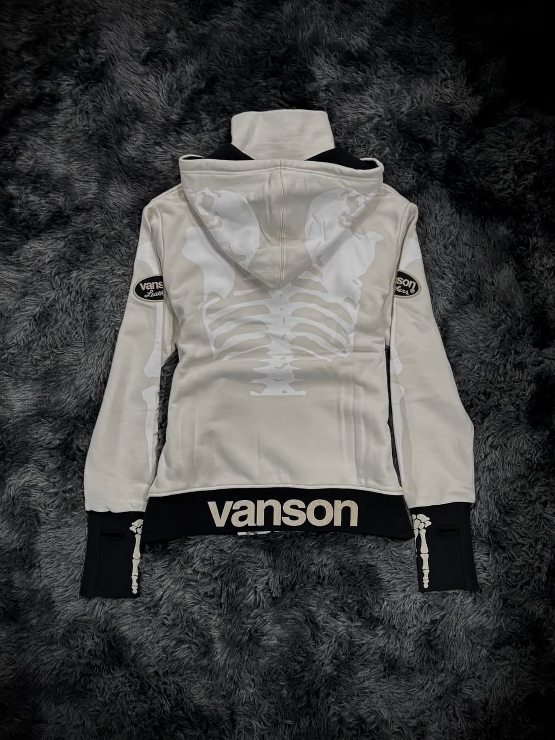 VANSON 본 화이트 후드집업 상품이미지2