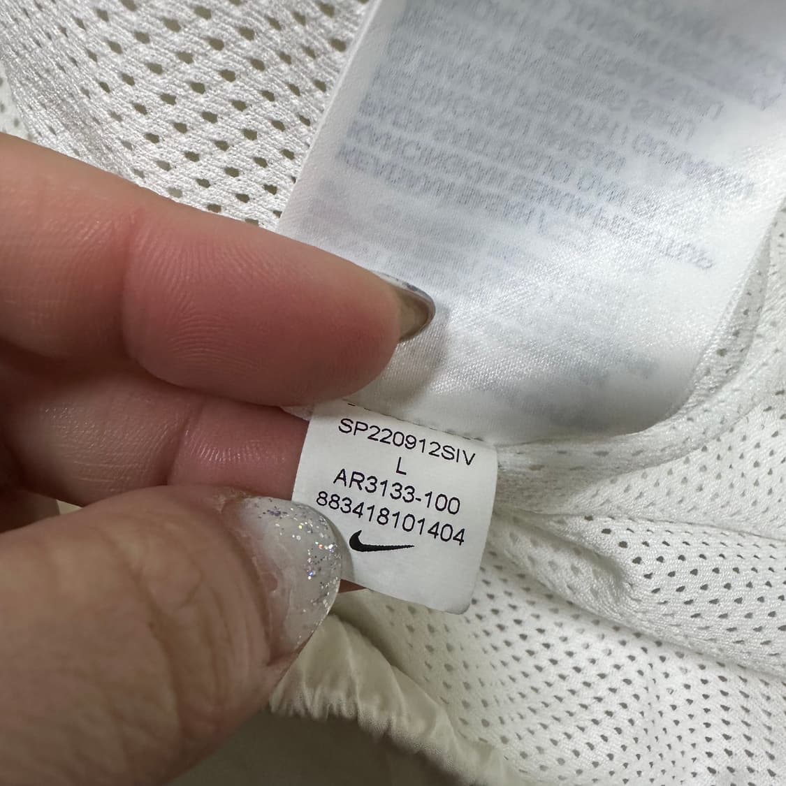 ✨ (바배) 나이키 빅스우시 흰검 우븐 바람막이 상품이미지5