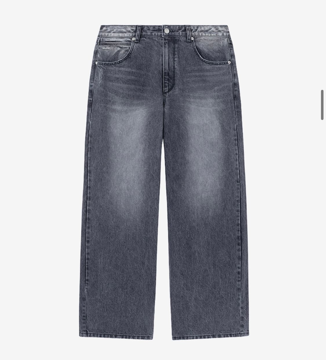 인사일런스 CALIK 로우 웨이스트 와이드 진 ASH GREY 상품이미지1