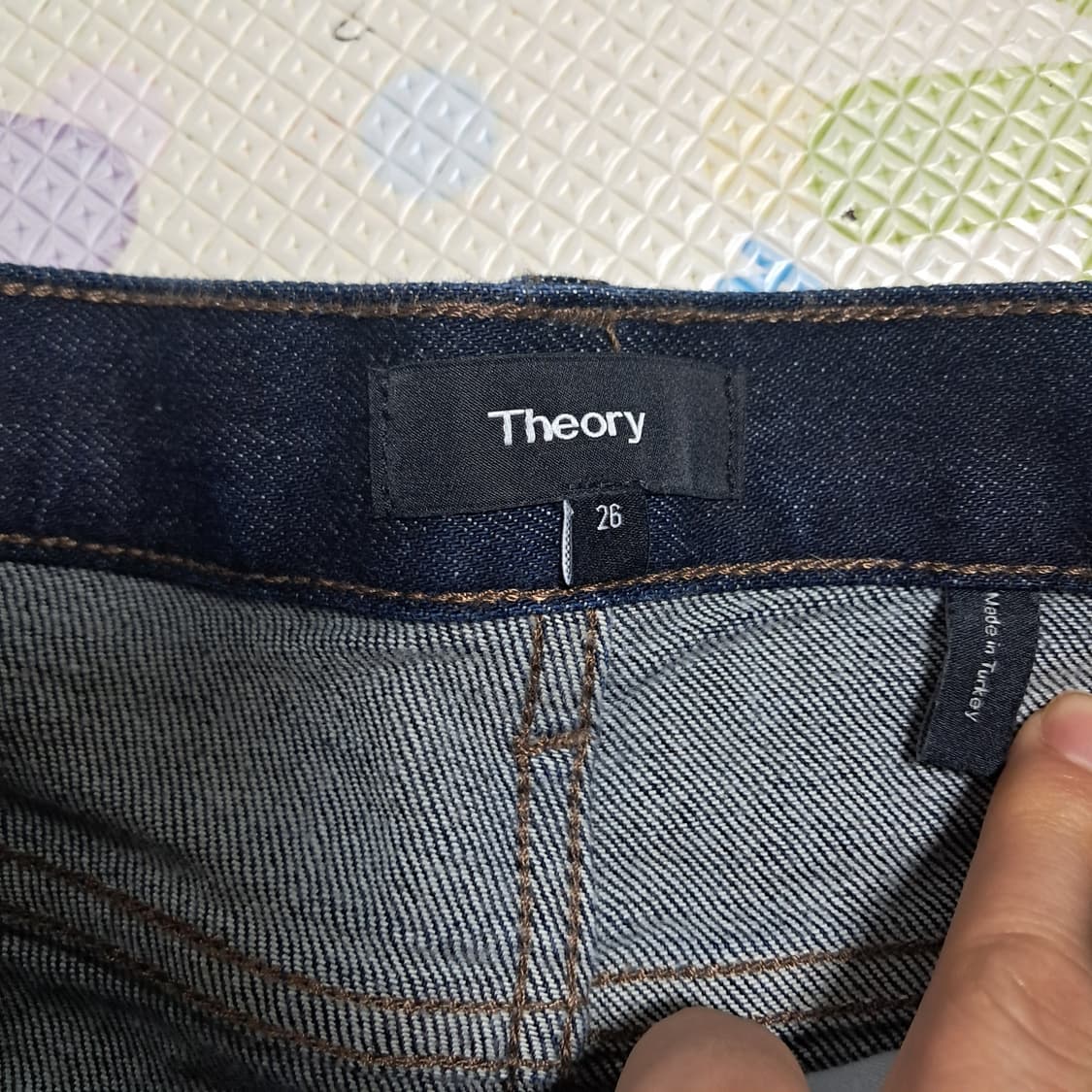 Theory 띠어리 와이드 크롭 데님 팬츠 청바지 26사이즈(상태상급) 상품이미지5