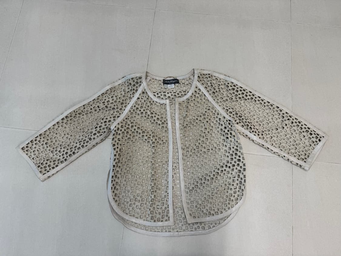 페라가모 가죽 가디건 상품이미지1