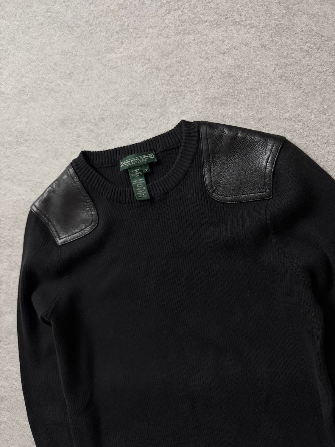 로렌진스 레더패치 니트 상품이미지4