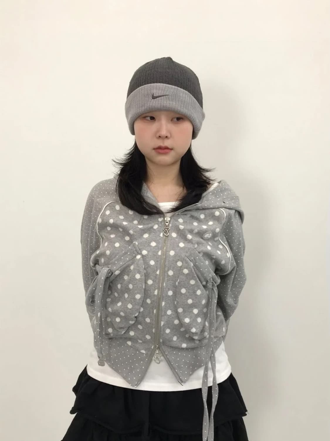 00's Nike Swoosh Two Tone Beanie 상품이미지1