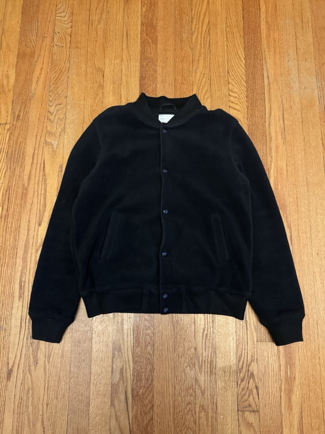 슈프림 폴라텍 바시티 붐버 자켓 블랙 상품이미지2