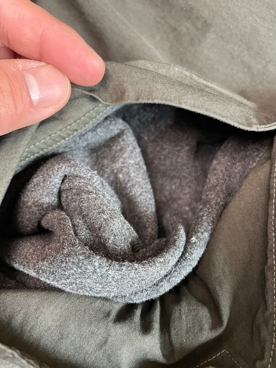 (S) 이얼즈어고 m65 설퍼다이드 피쉬테일 오버다이드 카키 상품이미지5