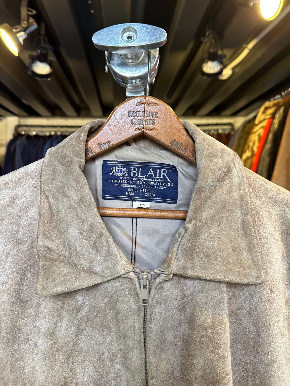 90s 리얼 레더 스웨이드 플라이트 자켓 made in korea 상품이미지3