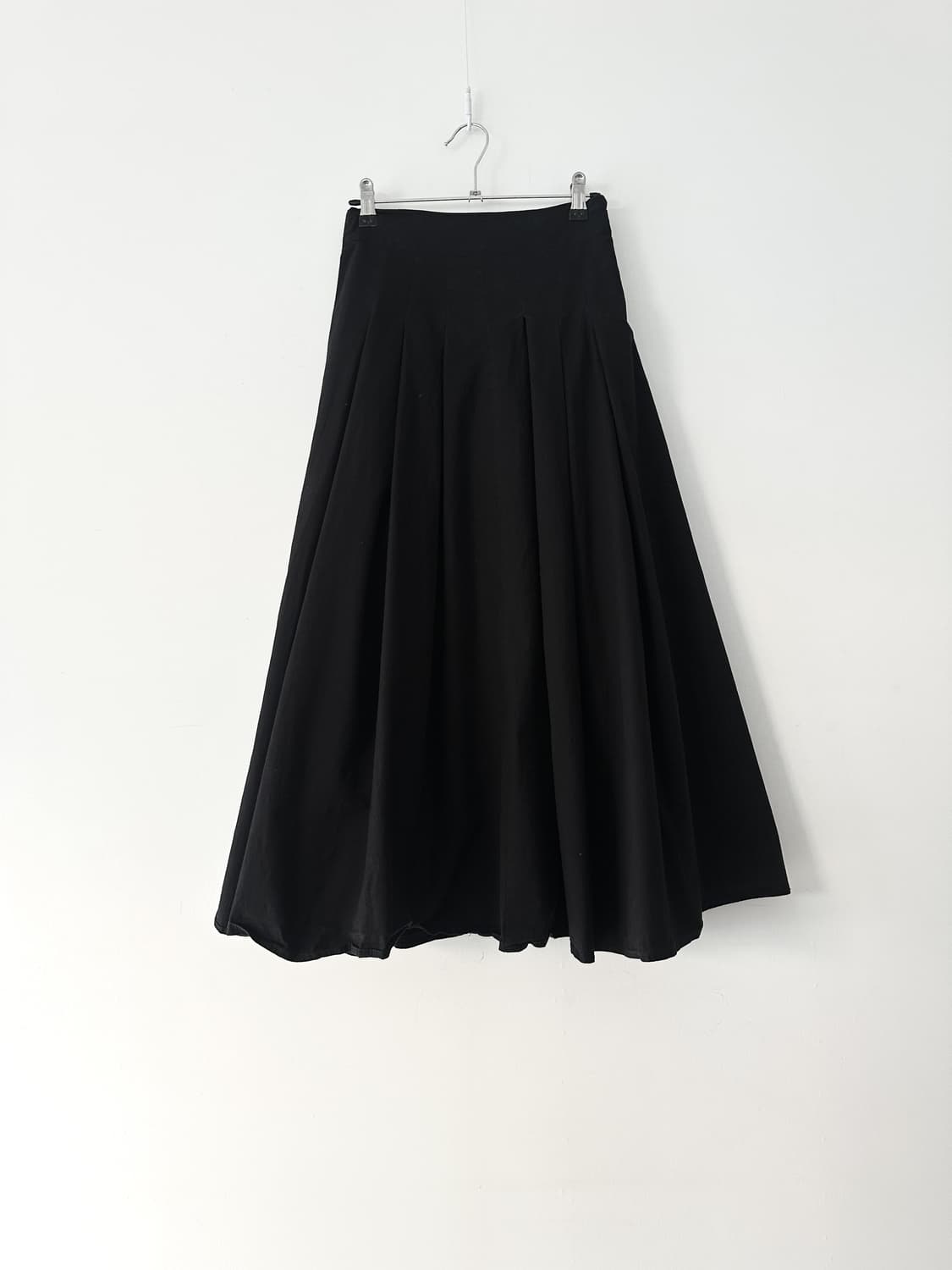 Ballon pleats long skirt / black 상품이미지3
