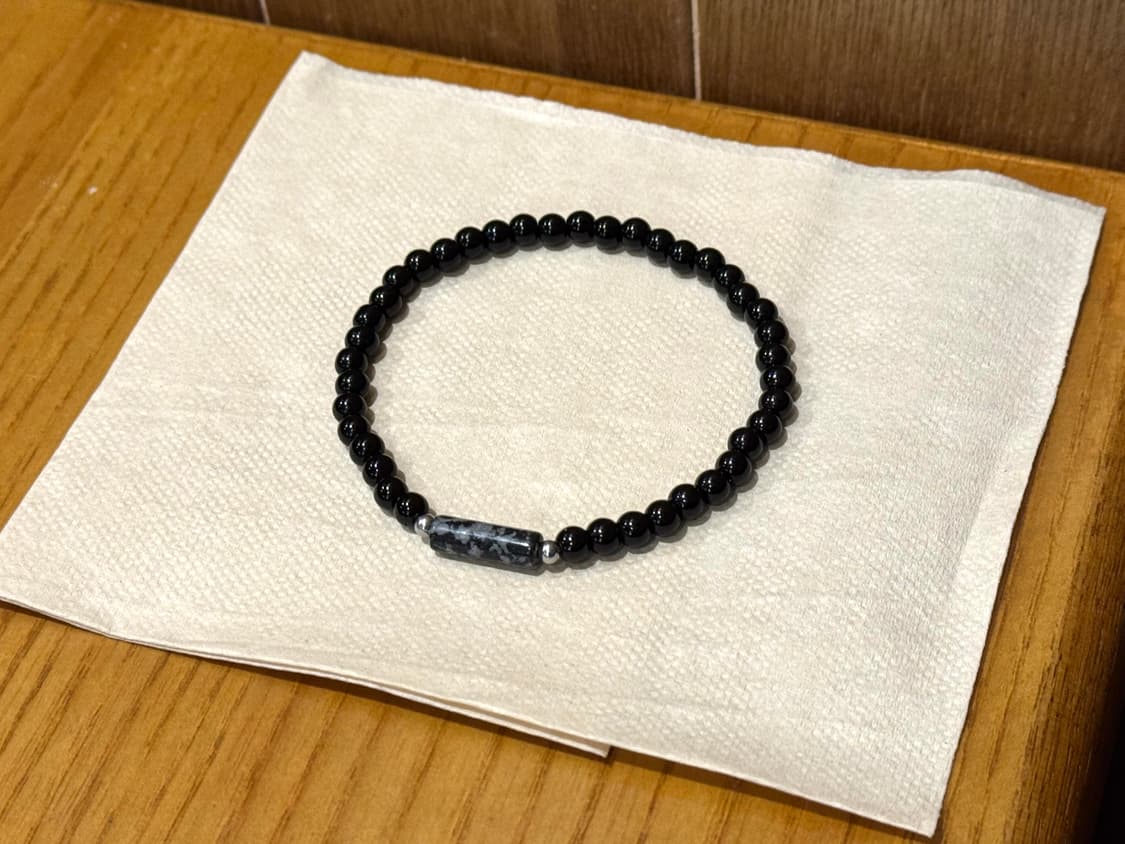 (핸드메이드) 천연석 오닉스 데일리 원석팔찌 상품이미지4