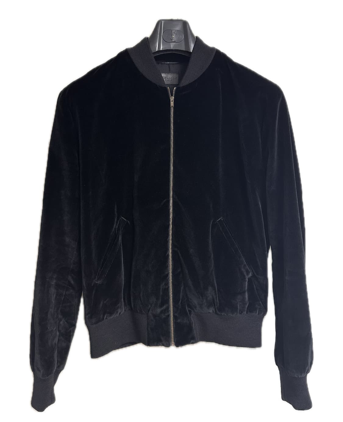 생로랑 16fw 뮤직노트 벨벳 블루종 자켓 상품이미지4