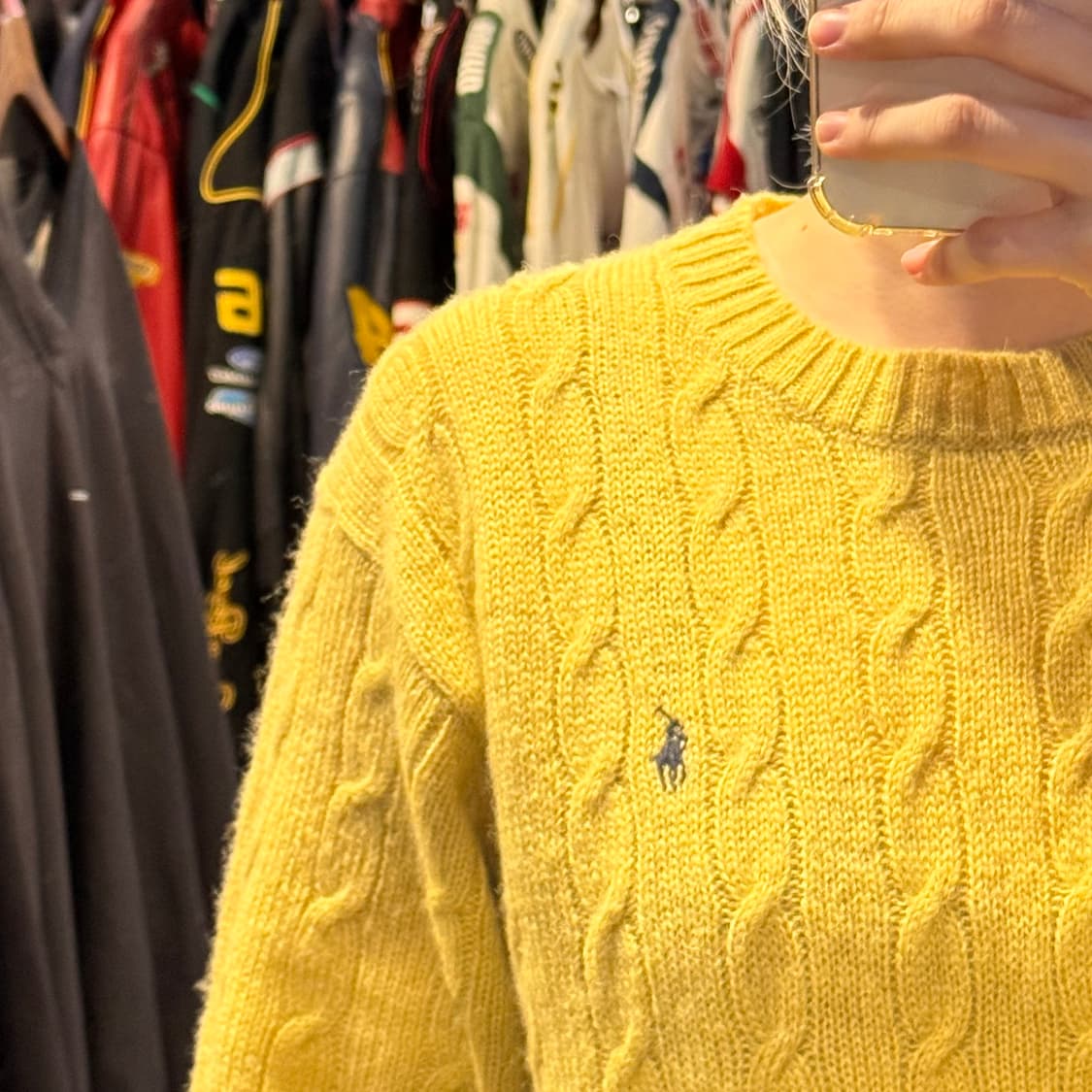 [NO.9] 폴로 옐로우 케이블 니트 상품이미지4
