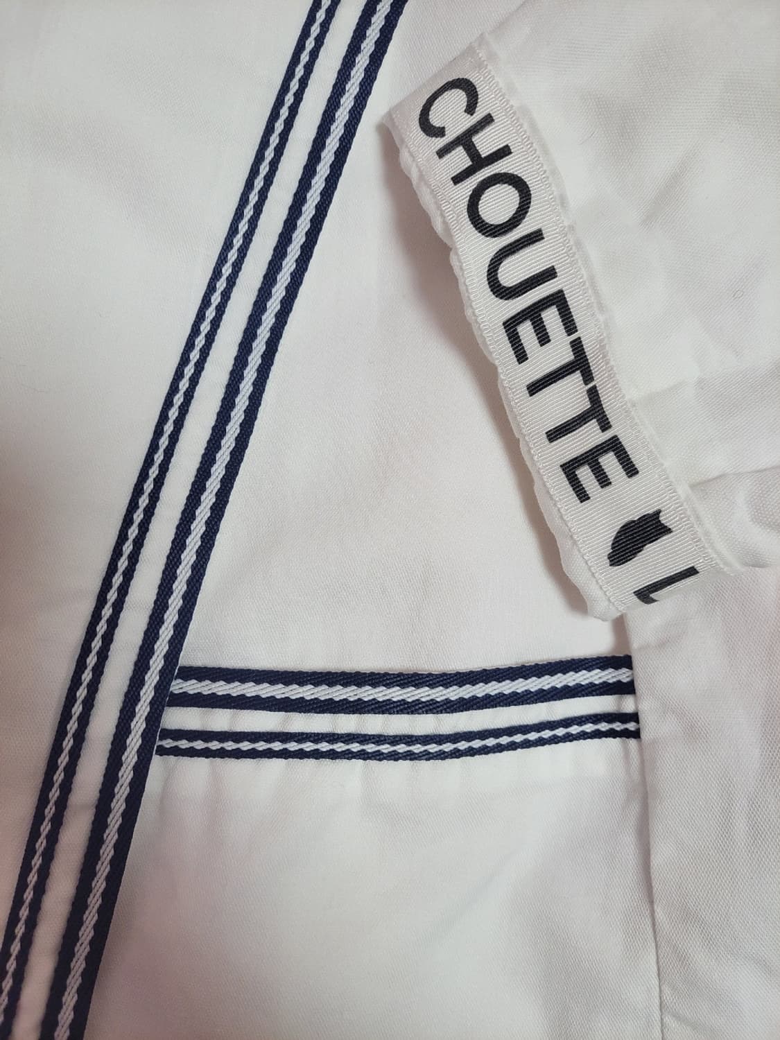 급처상태좋음!럭키슈에뜨 세일러카라 소매레터링 조보아 자켓 36사이즈 상품이미지7