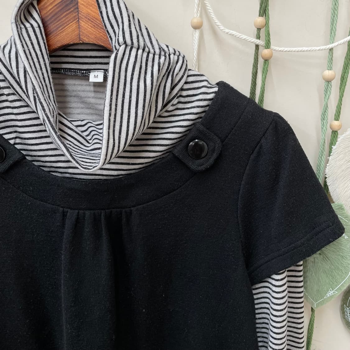 스트라이프 긴팔 레이어링 탑 상품이미지2