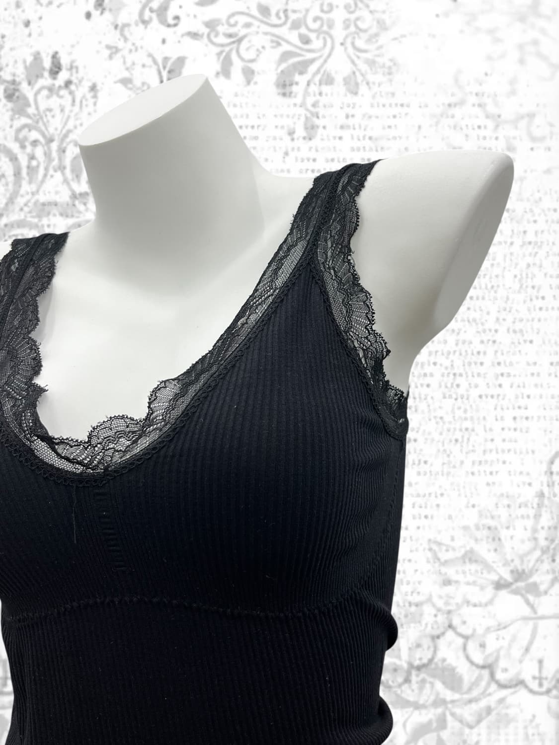 black lace sleeveless 상품이미지5