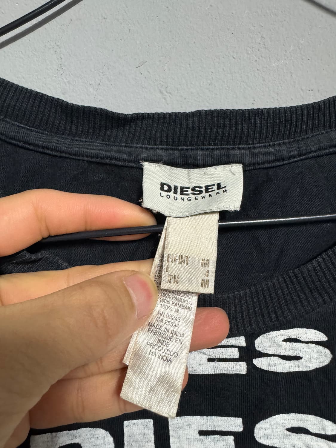 디젤 레터링 반팔티 M 상품이미지3