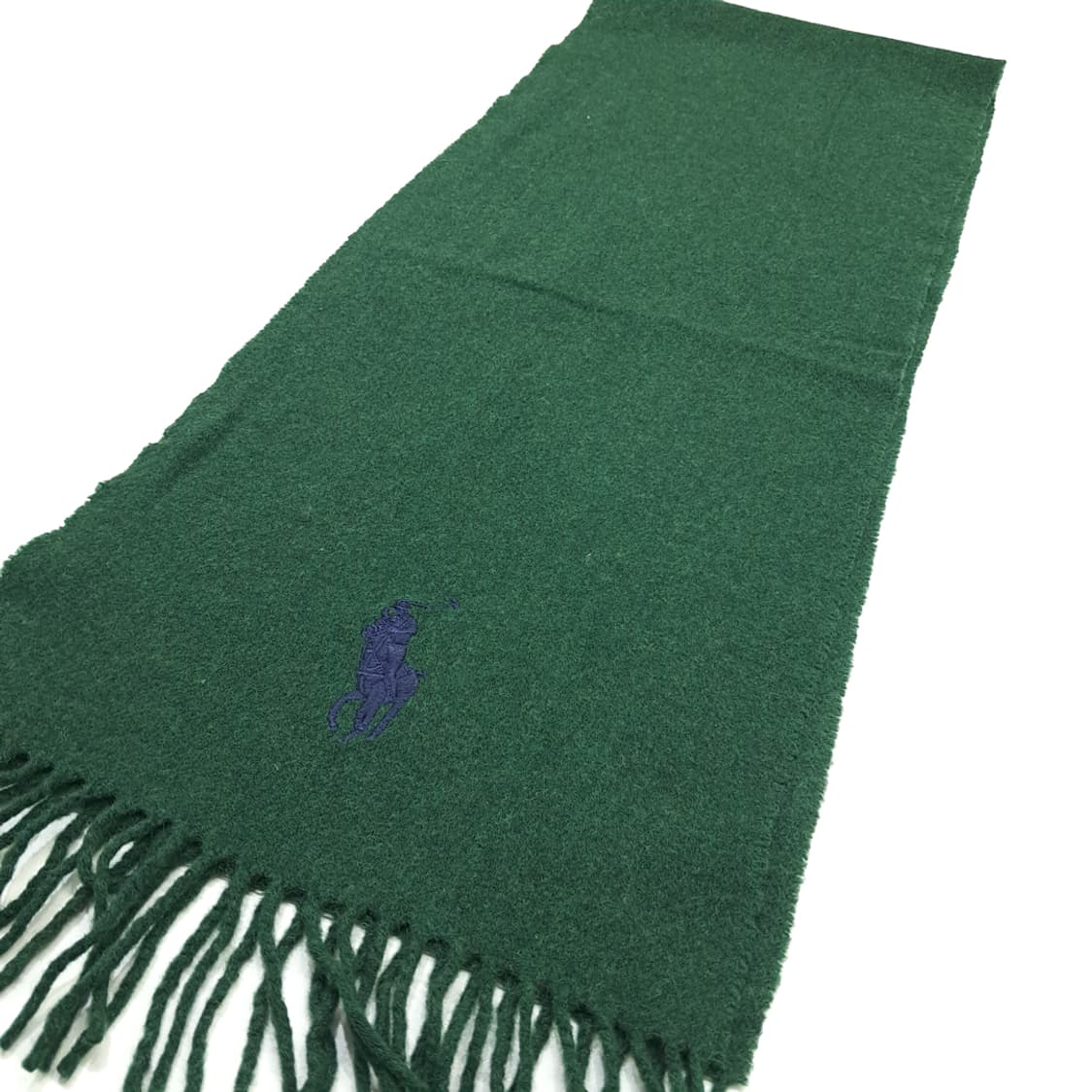 MX188 폴로 랄프로렌 포레스트그린 램스울 목도리 머플러 상품이미지2