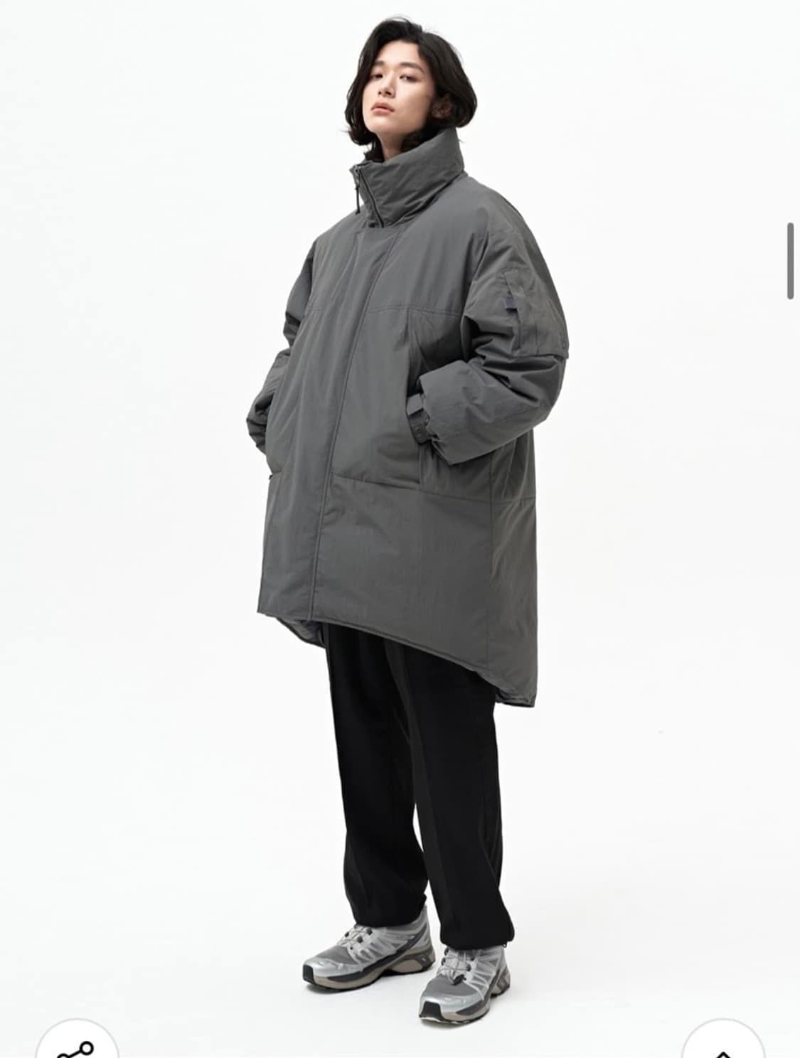 세컨모놀로그 컨템포러리 몬스터파카 그레이 COOSJP028 / XL 상품이미지1