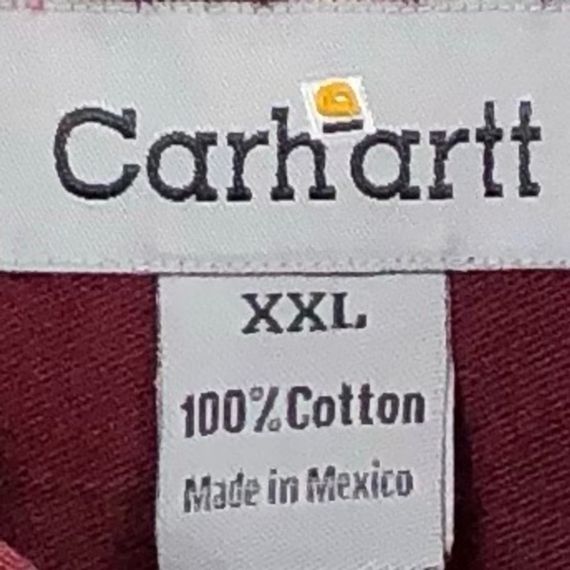 Xxl 칼하트 버건디 워크 빅셔츠 상품이미지3